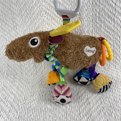 Lamaze Mortimer The Moose Play And Grow Rattle Teether Squeaker Activity Toy - Picture 12 of 12