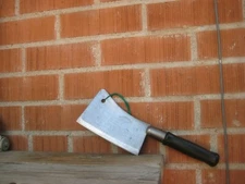 1940s Vintage 6" Blade x 1 lb. ** NICHOLS BROS. ** Fine Carbon Cleaver Knife USA