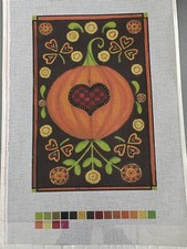 Needlepoint canvas Giclee Happy Halloween 