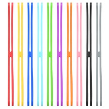 9 Inch H Band Silicone Rubber Bands, 10 Pcs Silicone Bands, Multicolored