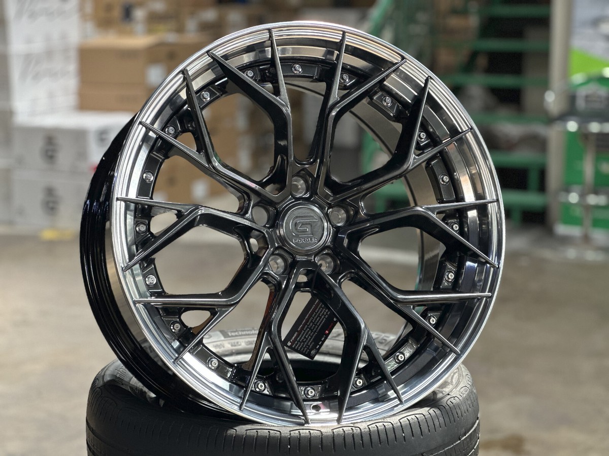 Y1160 gfc GN7-200 Gloss BBST QM アウトレット New 20x8.5 20x10 G FORGED GF09 GREY (4 Wheel) 5x120 fit CRV RS