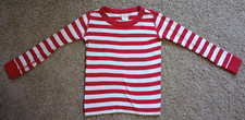 Kids Hanna Andersson Red and White Striped Pajama Top Size 110 5 