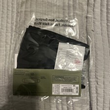 Goodfellow Co 2pk Fabric Face Masks Size L/XL - Gray Black