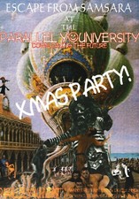 Escape From Samsara - Parallel Youniversity - Bagleys - Glossy Card - Xmas 95