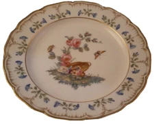 Antique 19thC KPM Berlin Porcelain Plate Kaiser Royal Mark Porzellan Teller King