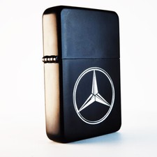 BRAND NEW - DESIGNED BRUSHED STYLED CIGARETTE PETROL LIGHTER - Mercedes