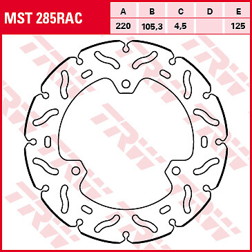 Trw Bremsscheibe Sportiv Starr MST285RAC YZF-R25 RG10-image