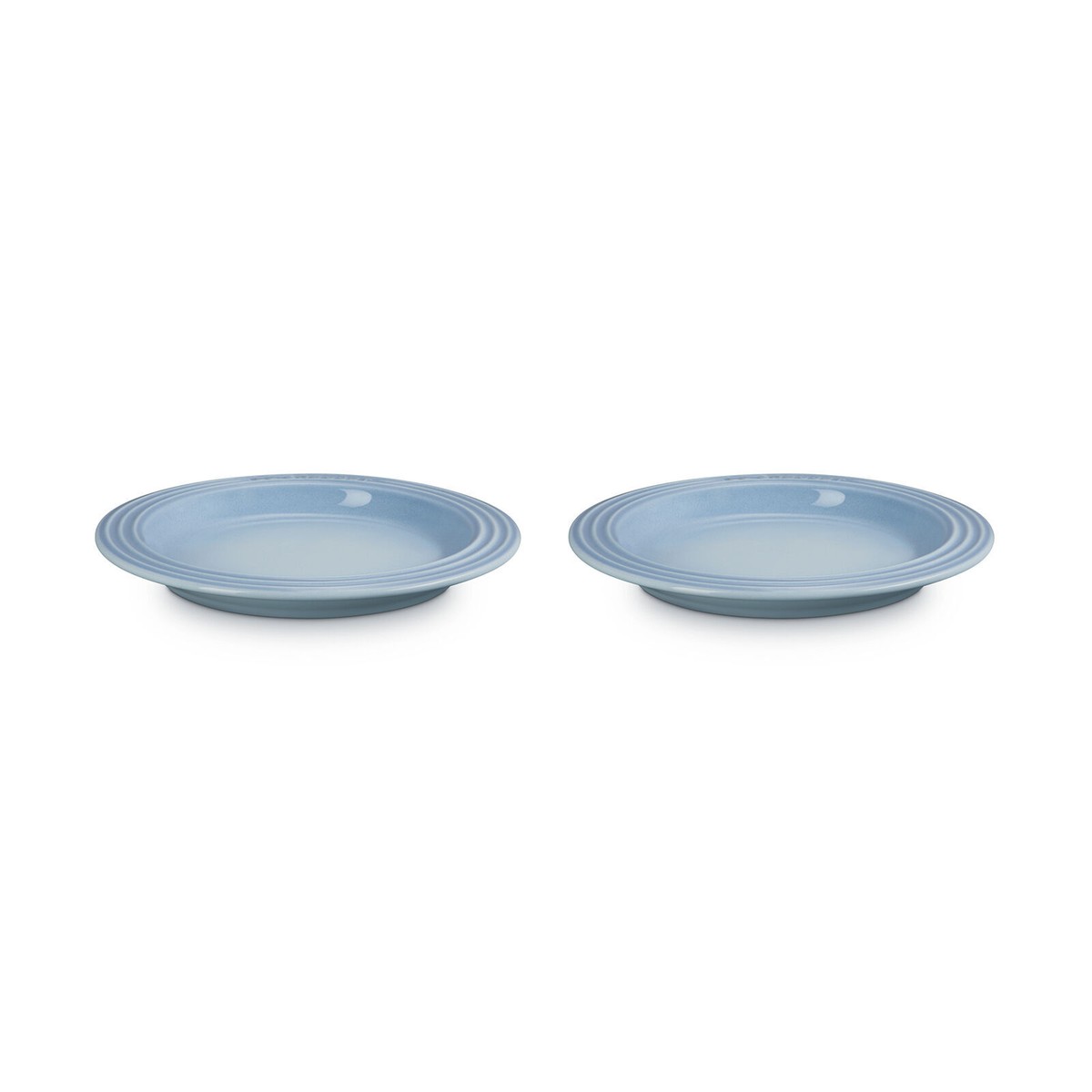 LE CREUSET Plate 18cm Coastal Blue set of 2 dish Bridal Gift from