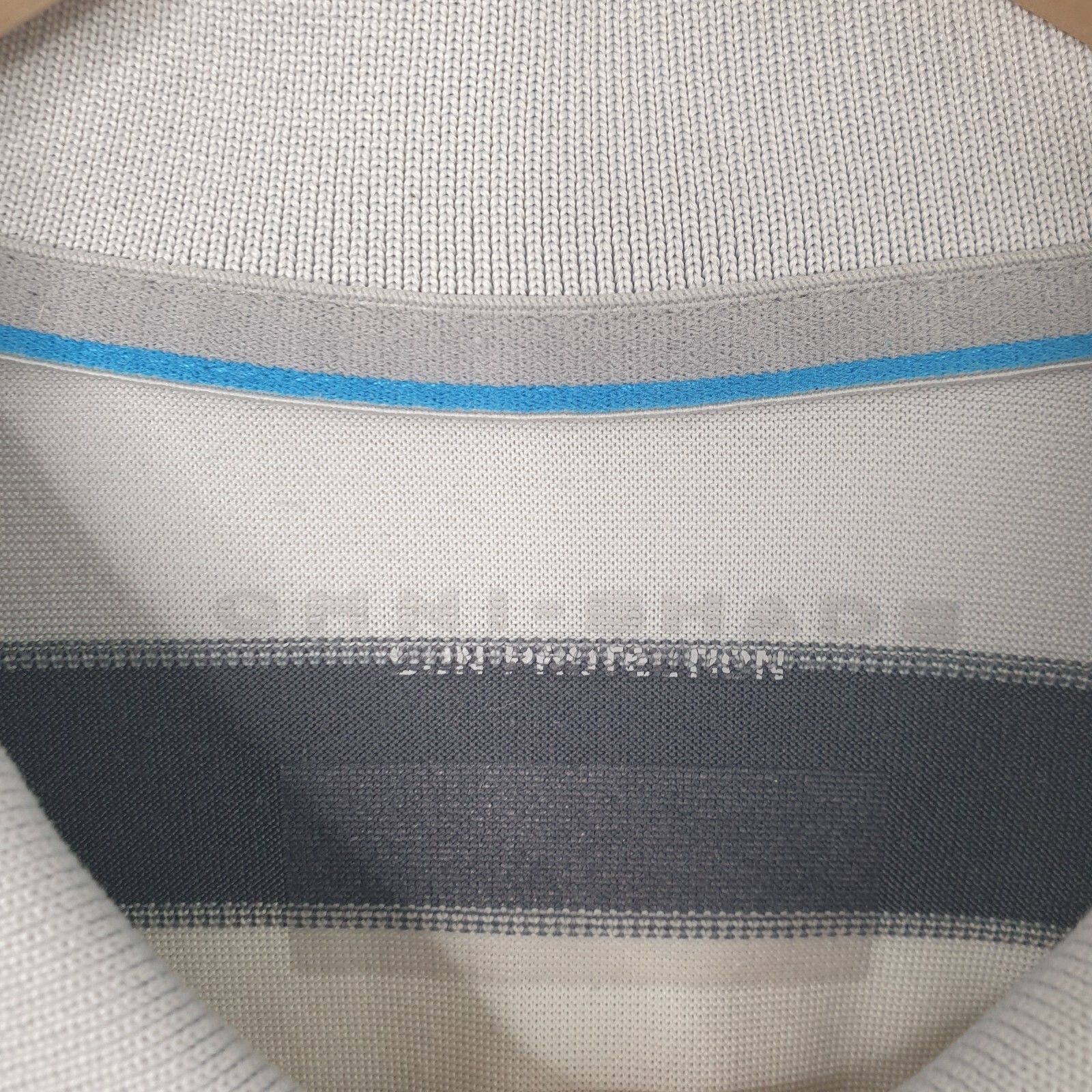 Columbia Omni-Shade Polo Shirt Mens XL White Grey Striped Outdoor Golf thumbnail 4