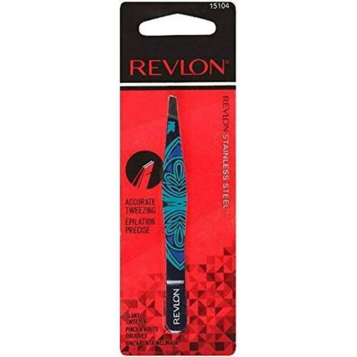 Revlon Stainless Steel Slant Tweezers Colour May Vary - Zdjęcie 1 z 1