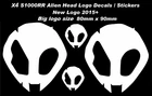 FE S1000RR Alien Head Logo Decals / Stickers BMW HP4 (4 PCS) /900