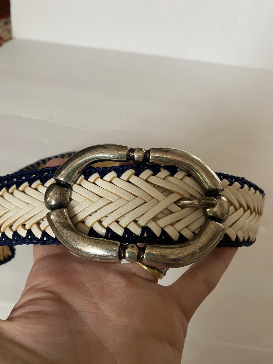 Streets Ahead Made In Italy Genuine Leather Belt 42’x1.5’ Kristen - Classic Black Italian Leather Belt With Light Gold  main image 4