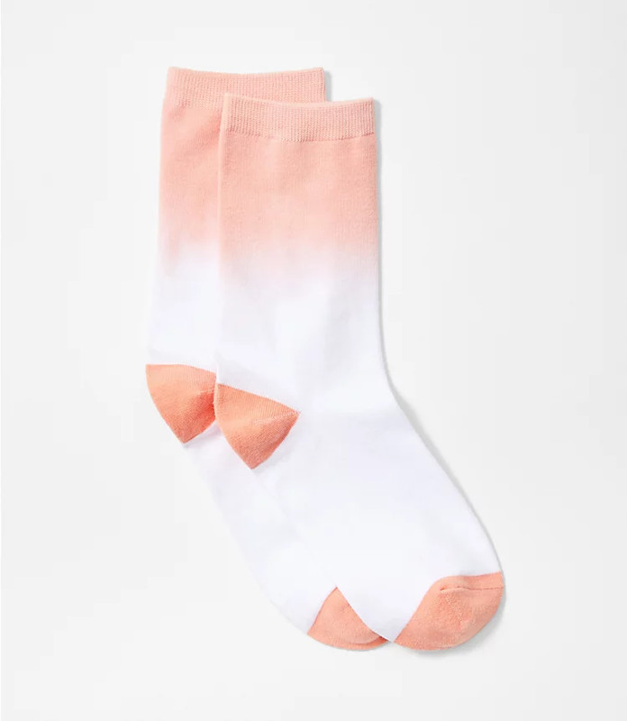 Women's LOFT Trouser Crew Socks in Ombre Set of 4 Pairs ~ NEW