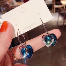 Love Heart Dangle Drop Earrings for Women,Heart Earrings,Fashion Jewelry Gifts