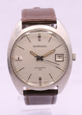 Garrard 25 Jewels Automatik Herrenuhr 33mm Lederband 8,25'' 653763 AAD227