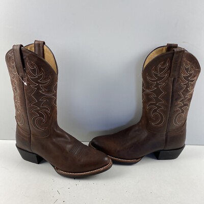 Brothers & Sons Xero Gravity Polinatur Leather Round Toe Western Boots Mens 9.5M