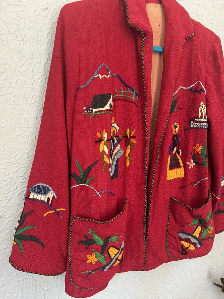 【Beetle】50s souvenir jacket VINTAGE 1950 50s SUKAJAN EAGLE EMBROIDERY WWII ERA JAPAN