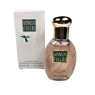 Vintage Coty Vanilla Fields Cologne Spray .75 FL Oz Almost Full