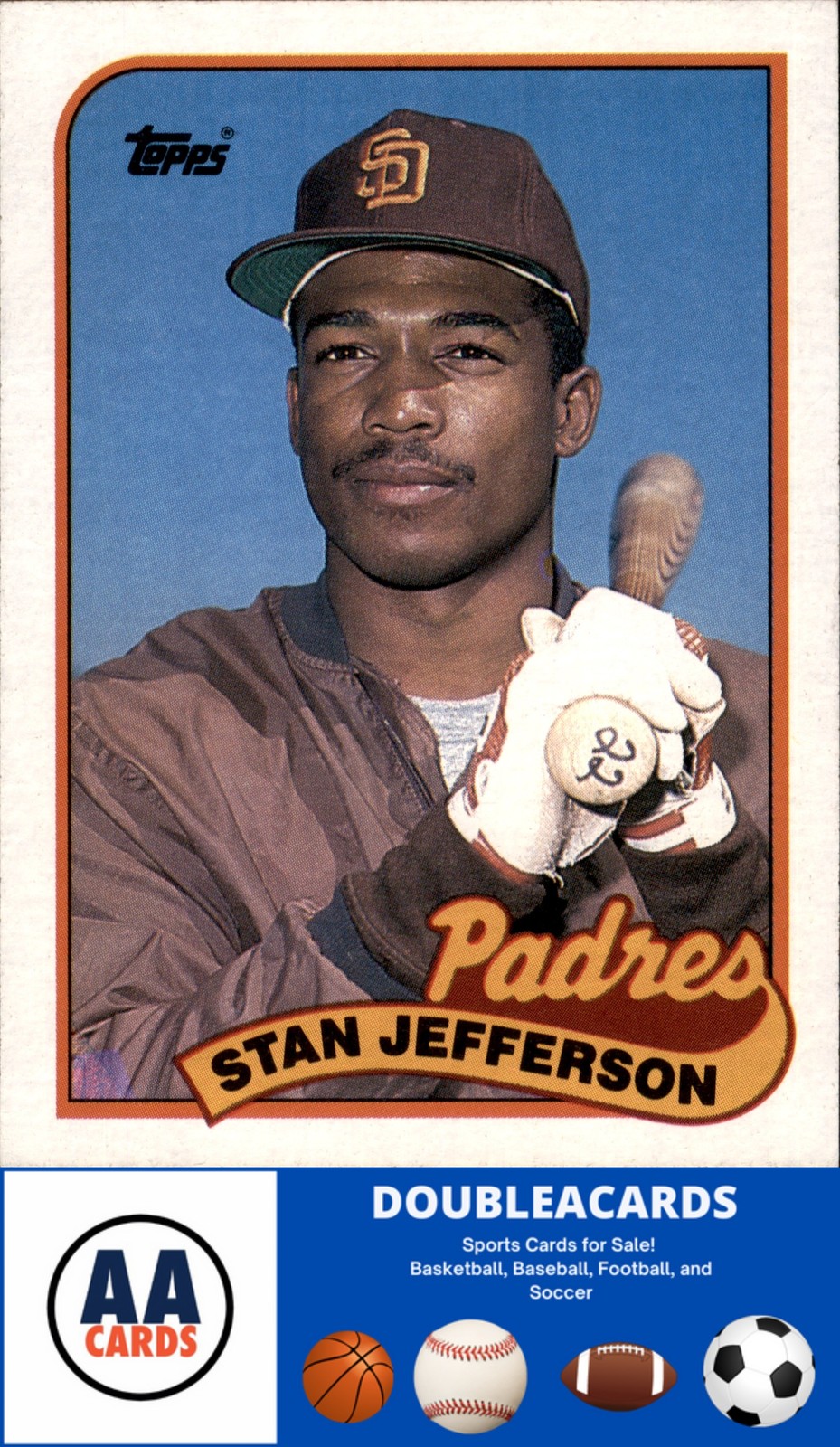 1989 Topps #689b Stan Jefferson  VAR San Diego Padres