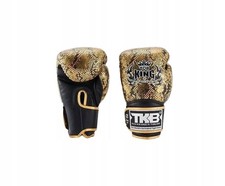 Guantoni da boxe Muay Thai Super Star Snake Air 12 oz nero/oro