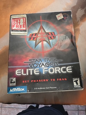 Sealed Star Trek Voyager Elite Force Complete Key PC 2000 CD Activision Raven