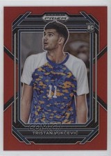 2023-24 Panini Prizm Draft Picks Red Prizm 12/299 Tristan Vukcevic #38 pe8