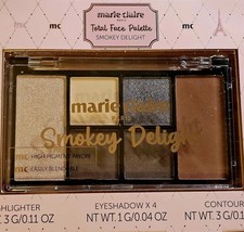 Marie Claire Smokey Delight Total Face Palette Eye Shadow Highlighter Contour
