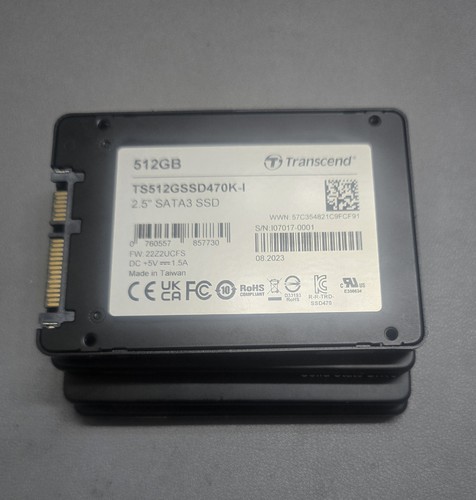 8 Stück Transcend 512GB 2,5" SATA III Industrie SSD TS512GSSD470K-I Wide Temp