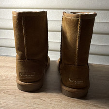 Koolaburra by UGG Women s Brown Suede Mid-Calf Pull-On Faux Fur Lined Boot 3
