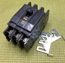 Circuit Breaker Square D QOU310 10 Amp 3 Pole 240V 10kA