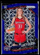 2025 Panini Prizm WNBA Lucy Olsen Blue Velocity Rookie Variation 145