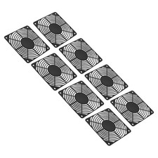 120mm Fan Filter, 8 Pack ABS Plastic Ventilator Grill Protector Guard, Black