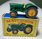 Matchbox/Lesney #50B JOHN DEERE TRACTOR, w/Type E Box, in Mint condition!