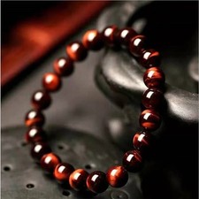 Natural Red Tiger Eye Stretch Bracelet 8mm Bead Healing Reiki Chakra Women Man