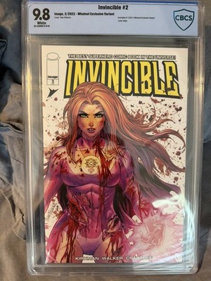 Invincible #2 Whatnot Exclusive CGC 9.8 White Pages Tyler Kirkham Cover Skybound