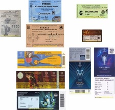 riproduzione biglietti finale BAYERN MONACO 1967-2020 europa e supercoppa [RMT]