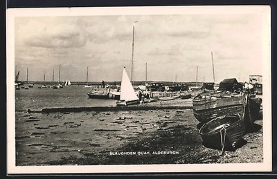 Ansichtskarte Aldeburgh, Slaughden Quay 1948 