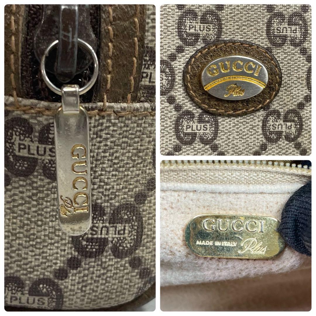 GUCCI GG Shoulder Bag Brown Beige Hardware Leather Logo — image 10