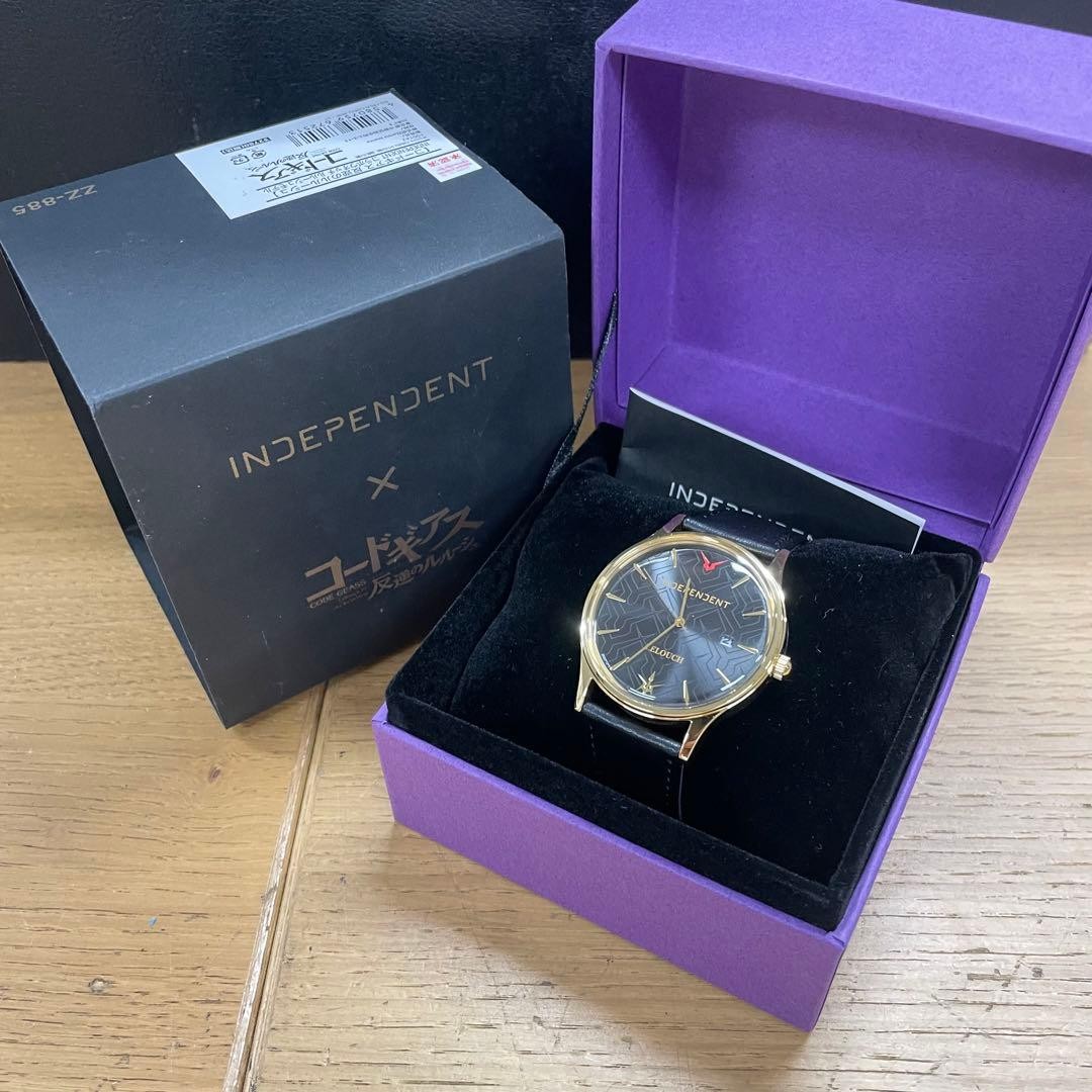 INDEPENDENT × Code Geass Solar Radio-Controlled Watch WW6268 Working Japan