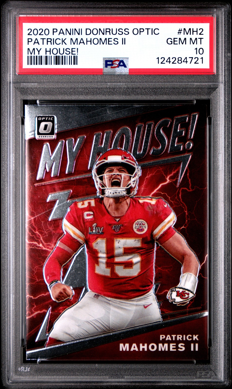 2020 Panini Donruss Optic My House! #MH2 Patrick Mahomes II SP SSP PSA 10