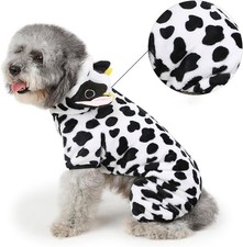 Dog Cow Costume   Funny Halloween Dog Farm Animal Costume Cow Cosplay- Small