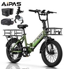20inch Folding Electric Bicycle 750W Peak 12.8Ah City ebike 3.0 Fat Tire 7-Speed