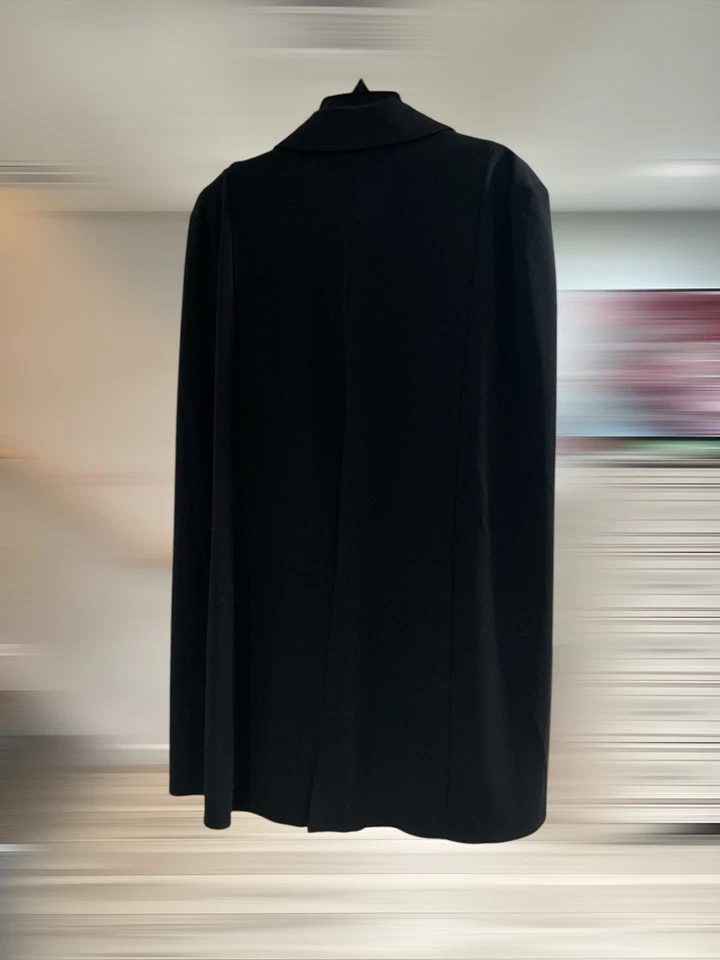 Katie May Black Cape Blazer Dress – Shawl Collar Tuxedo Style, NWT Size L - Image 2 of 3