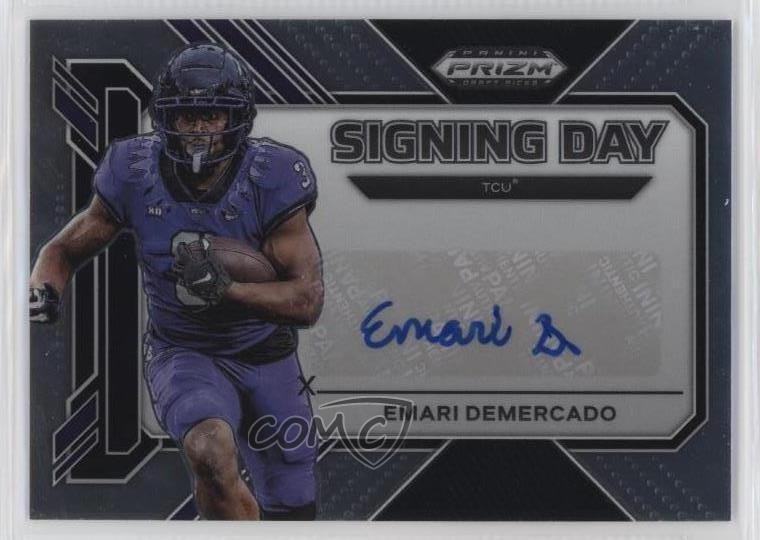 2023 Panini Prizm Draft Picks Signing Day Emari Demercado Rookie Auto RC 0e50