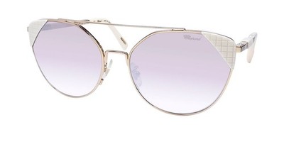 NEW CHOPARD SCHC40 SUNGLASSES GOLD CERAMIC CAT EYE 300X FULL-RIM WOMENS ITALY