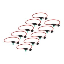 10 Pack 12 Gauge In-line ATC/ATO Fuse Holder 30 AMP Blade Fuse Cover A4
