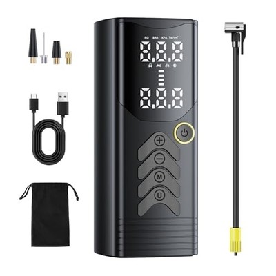 Tire Inflator Portable Air Compressor,Air Pump 150PSI with Ultra-strong 1pcak