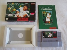 Jimmy Connors Pro Tennis Tour (SNES) Super Nintendo CIB Complete 1992 RARE