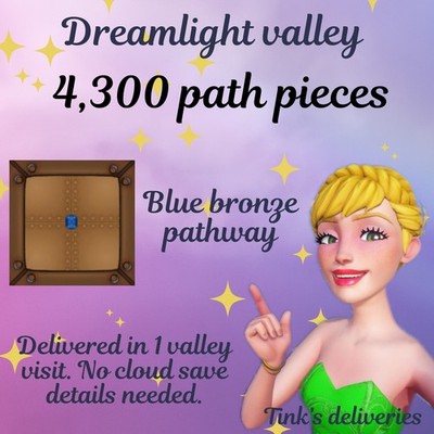 Dreamlight Valley Resources   4.300 Pfad Stück Packung Blau Bronze Pathway
