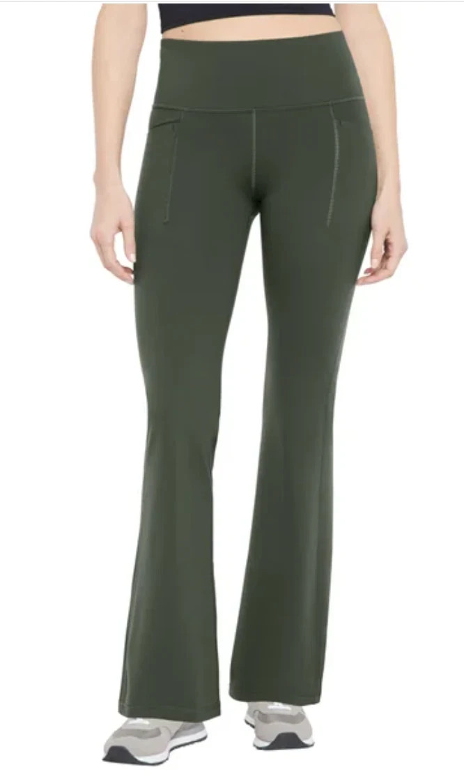 GapFit Women's Flare Legging, Green, Size M